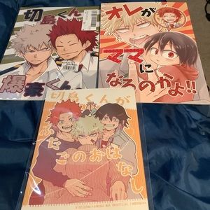 3 KiriBaku Yaoi BL Manga Doujinshi Lot